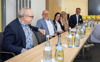Green politics visit JRS